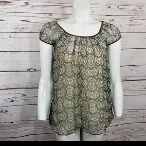E.C.I.‎ PEASANT TOP CAP SLEEVES LINED SIZE 2